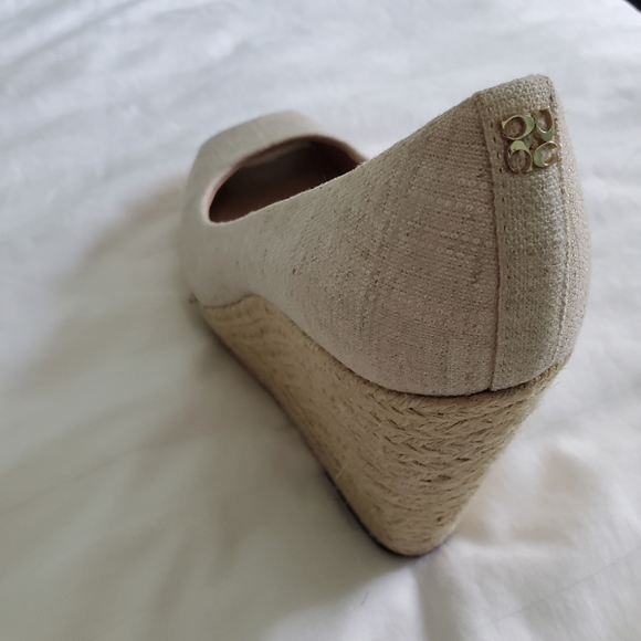 Coach Milan Met Linen Canvas Wedge Esdpadrille - Picture 9 of 15